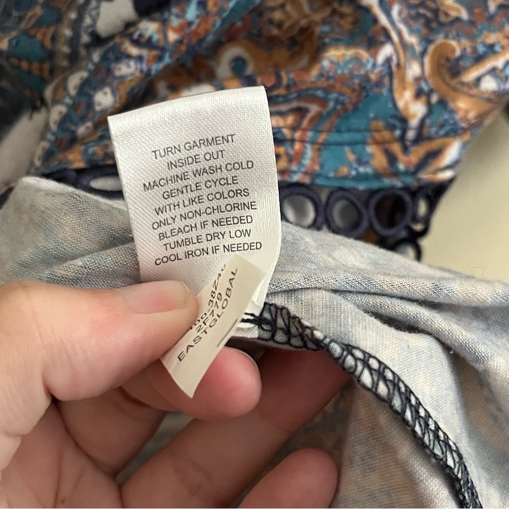 Multi Patterned Boho Blouse - Picture 6 of 8